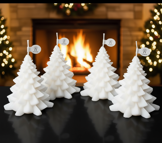 🎄 Evergreen Elegance Pillar Candle