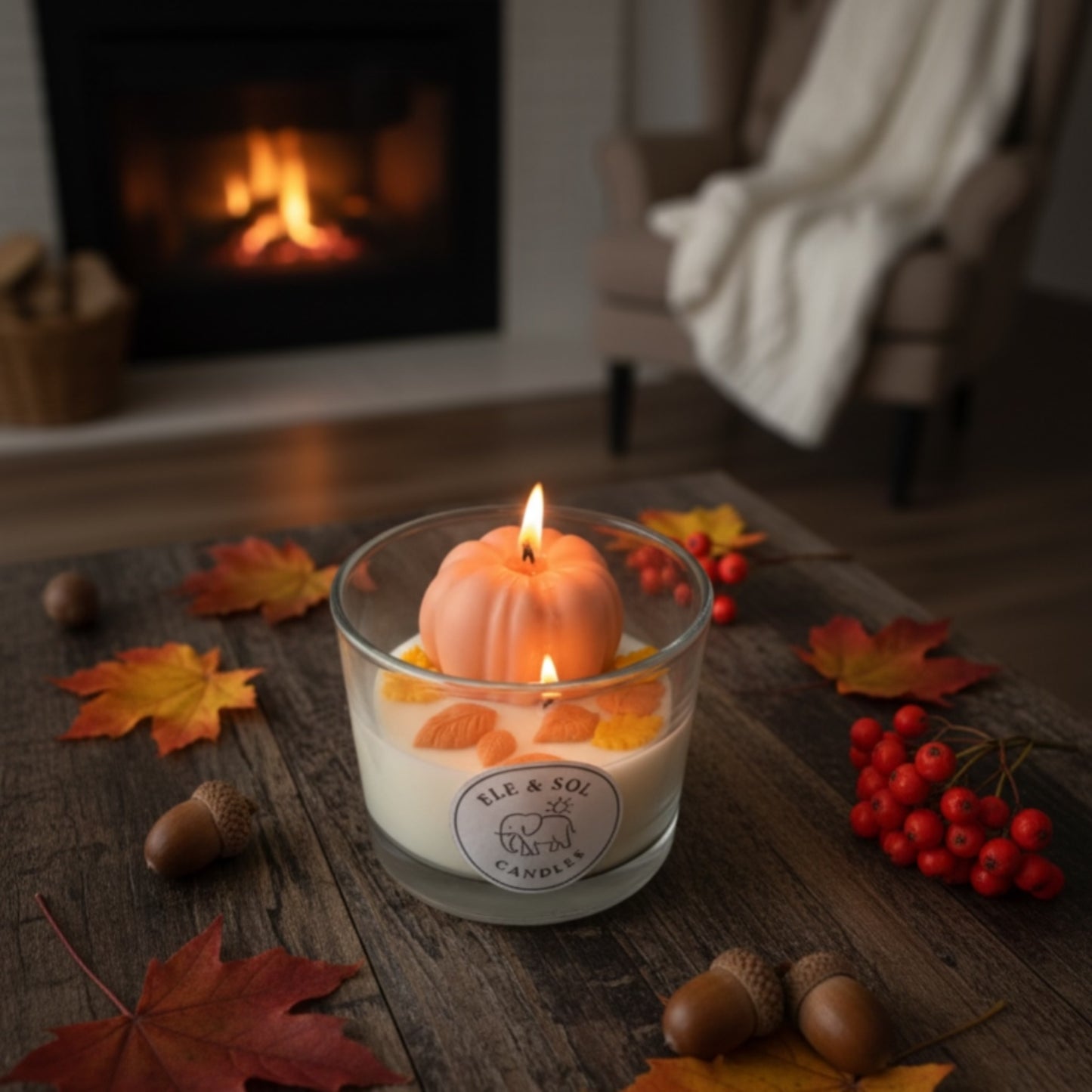 EleSol Fall Glow Candle