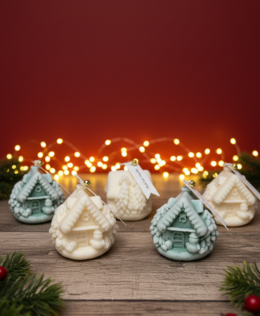 Christmas House Candle
