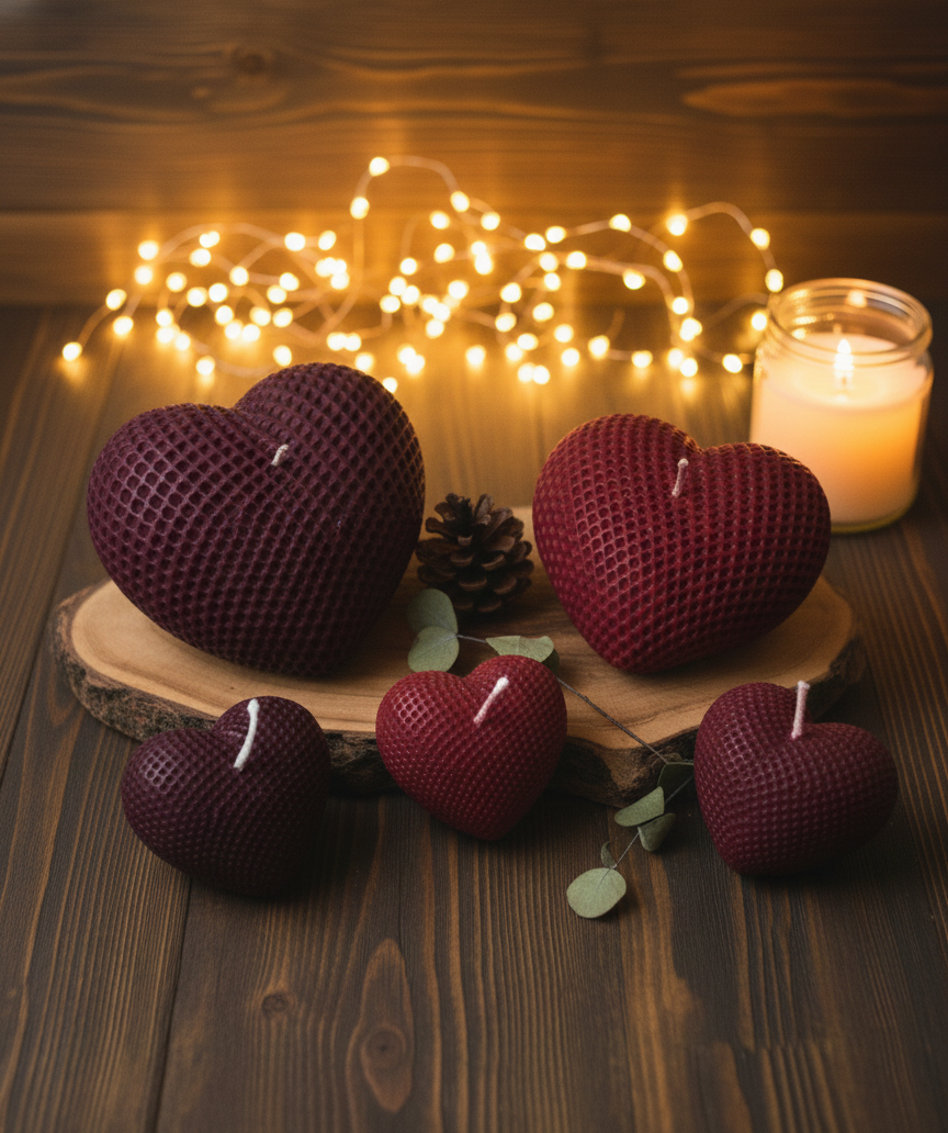 ❤️ Heart-Shaped Candle – Romantic & Aesthetic Collection