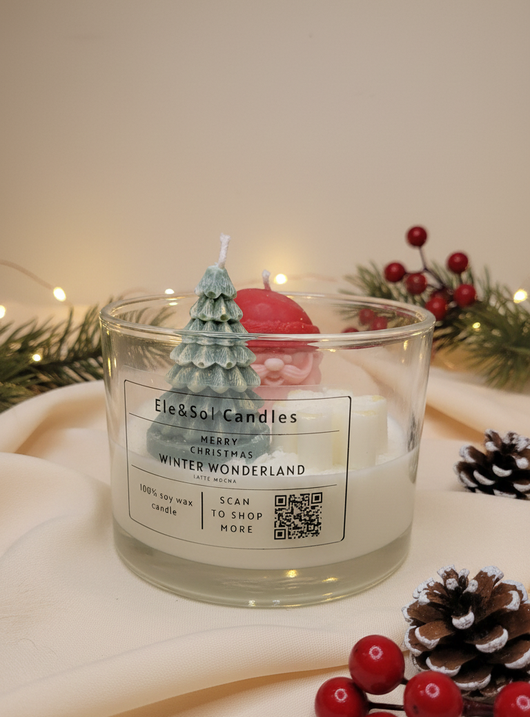 🎄 Merry Christmas Winter Wonderland Candle ❄️