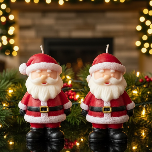 Christmas Santa Candle