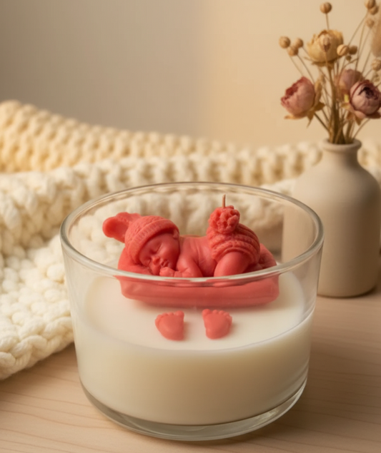 Little Dreamer's Glow Candle | Cozy Baby Keepsake & Nursery Decor